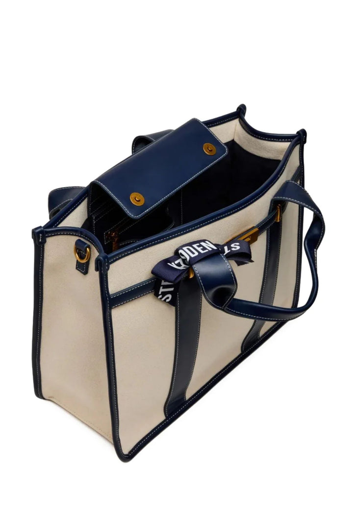 Bwebber Large Canvas Tote - Navy