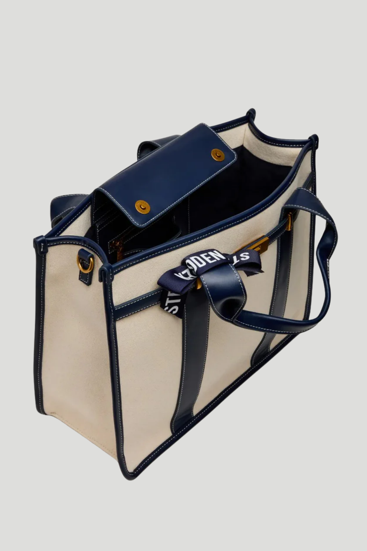 Bwebber Large Canvas Tote - Navy