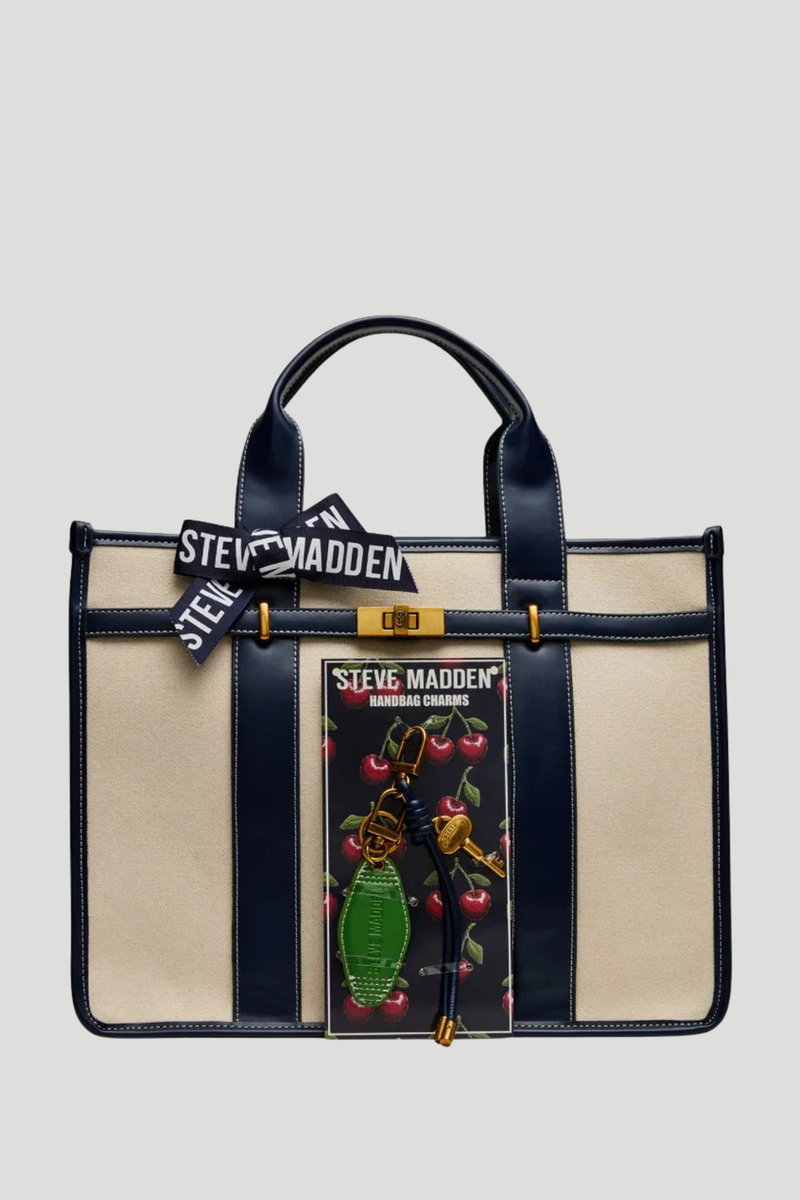 Bwebber Large Canvas Tote - Navy