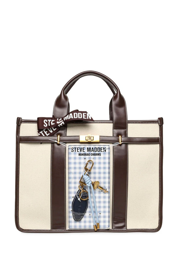 Bwebber Large Canvas Tote - Chocolate