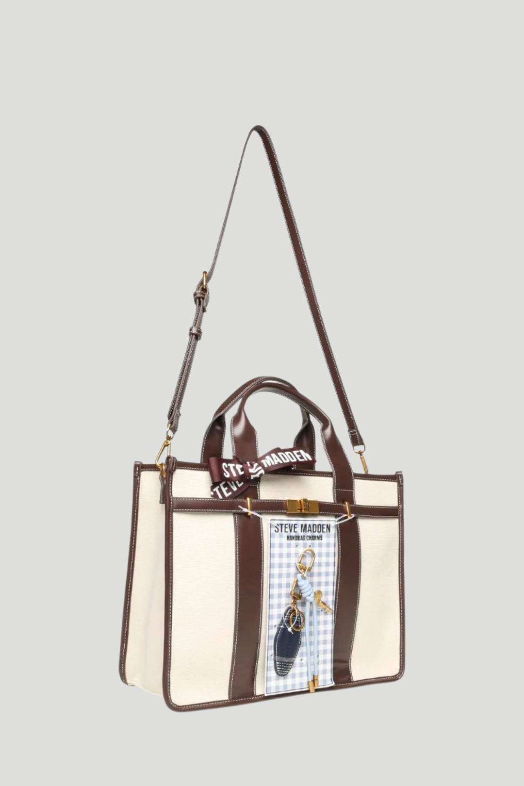 Bwebber Large Canvas Tote - Chocolate