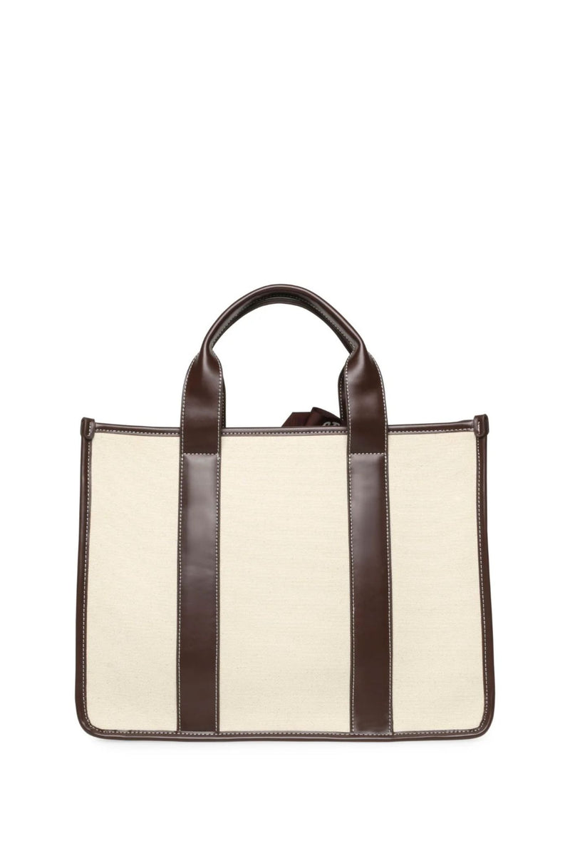 Bwebber Large Canvas Tote - Chocolate