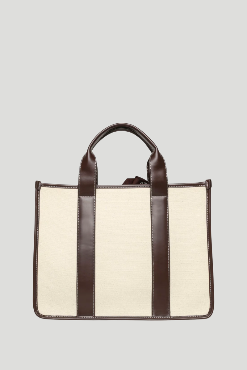 Bwebber Large Canvas Tote - Chocolate