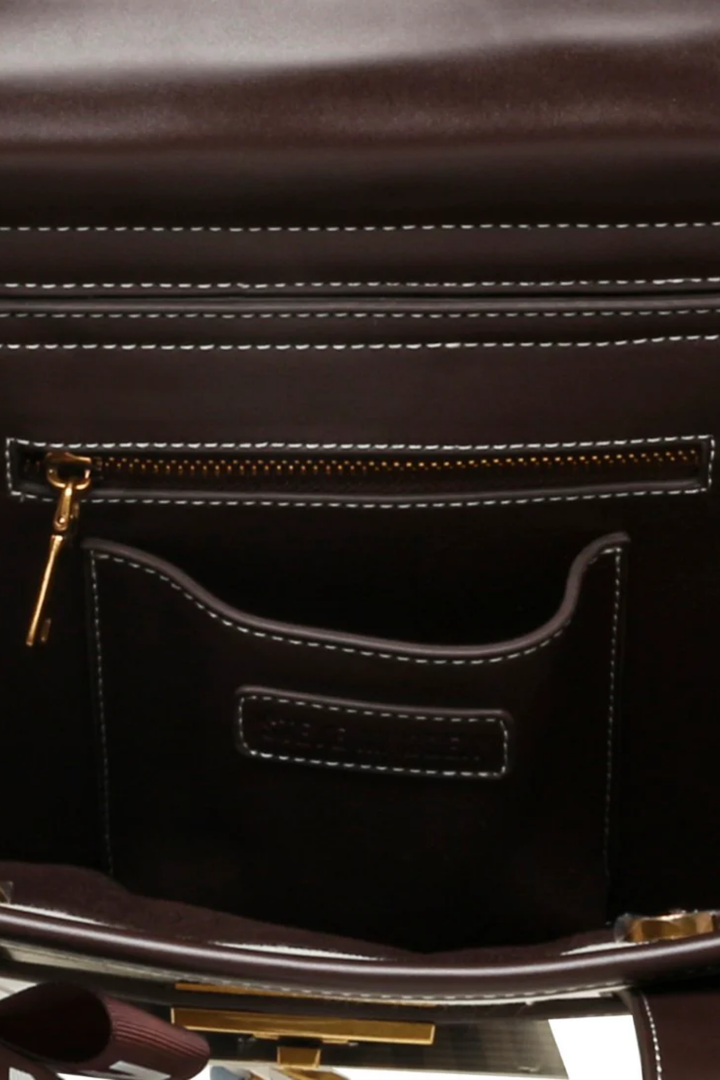 Bwebber Large Canvas Tote - Chocolate