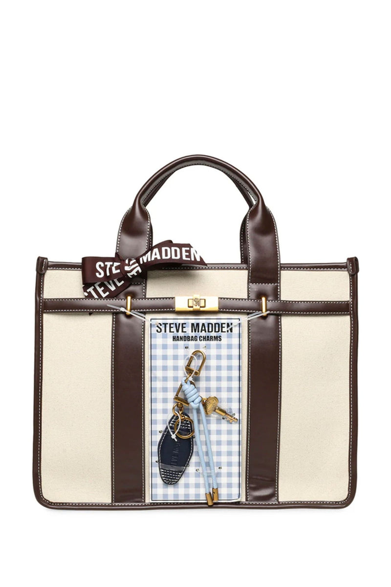 Bwebber Large Canvas Tote - Chocolate
