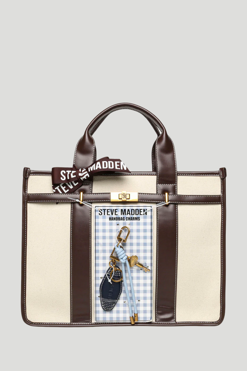 Bwebber Large Canvas Tote - Chocolate