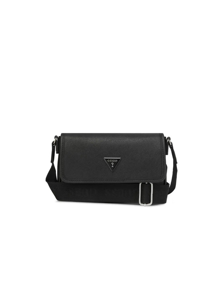 Viviette Flap Mini Crossbody Bag - Black
