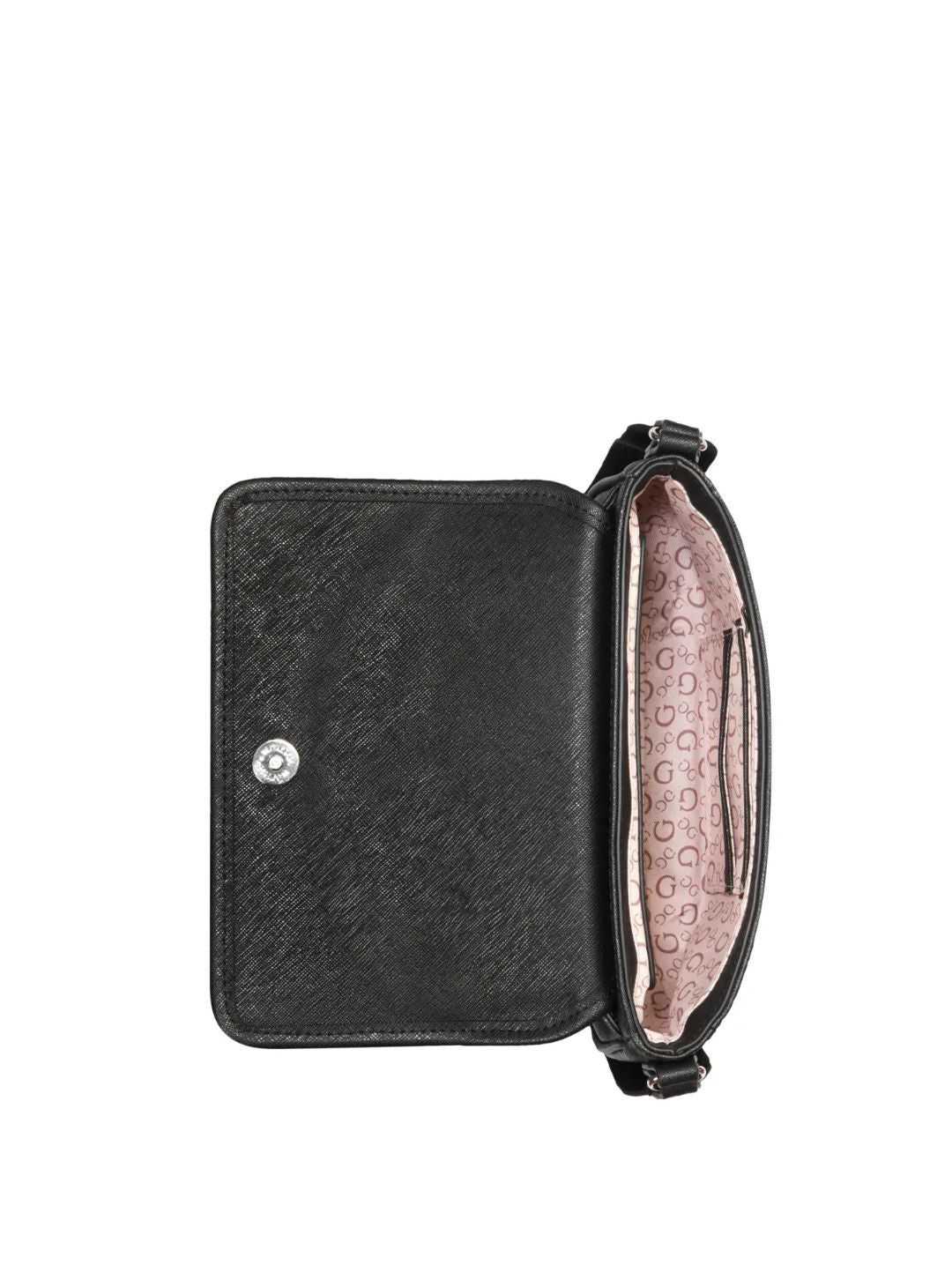 Viviette Flap Mini Crossbody Bag - Black