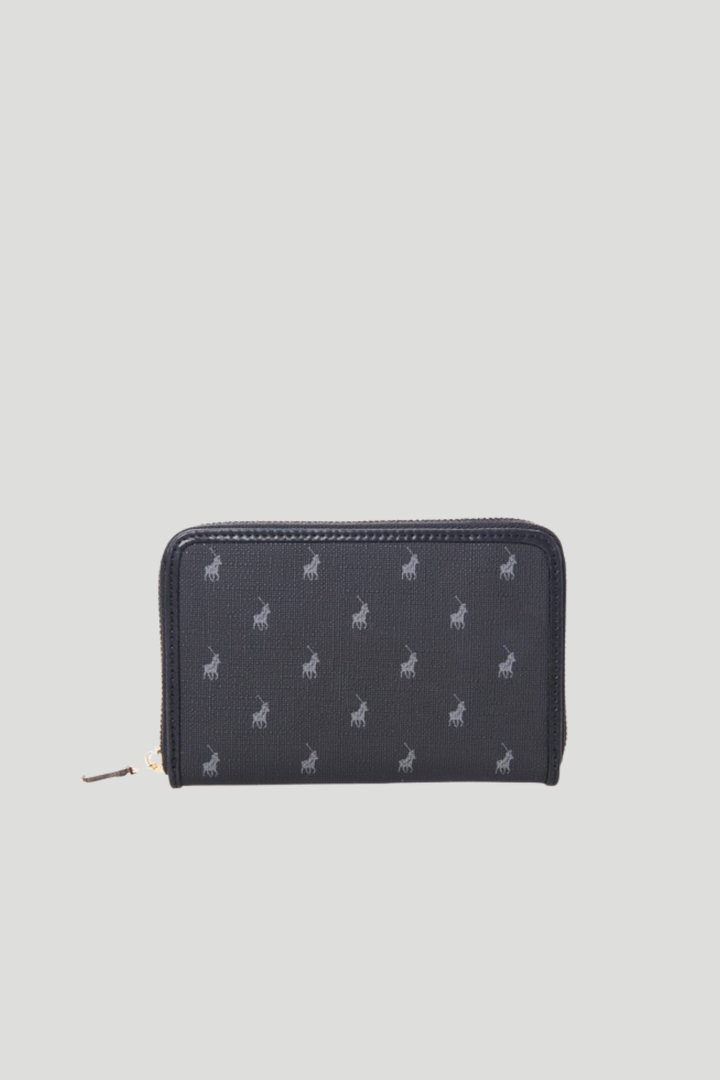 Iconic Medium Zip Around Purse - Black