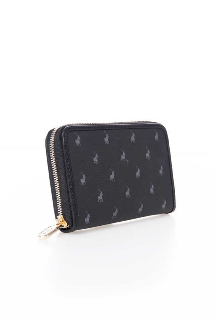 Iconic Medium Zip Around Purse - Black