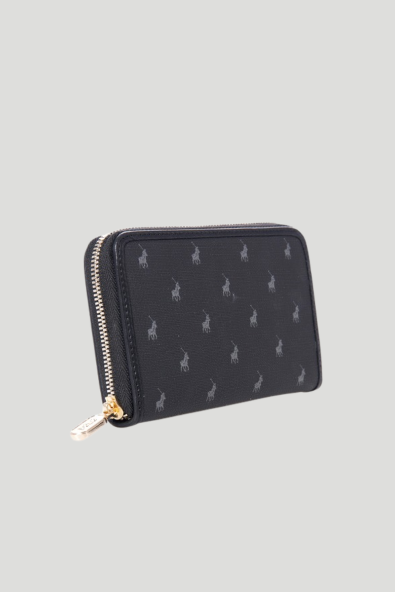Iconic Medium Zip Around Purse - Black