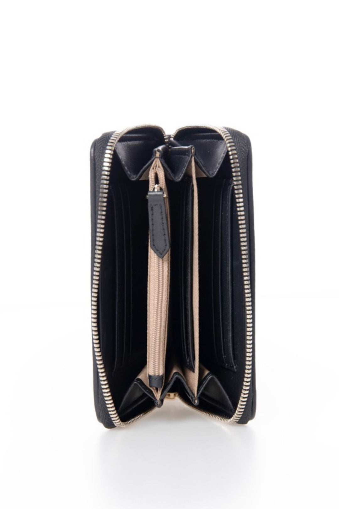 Iconic Medium Zip Around Purse - Black