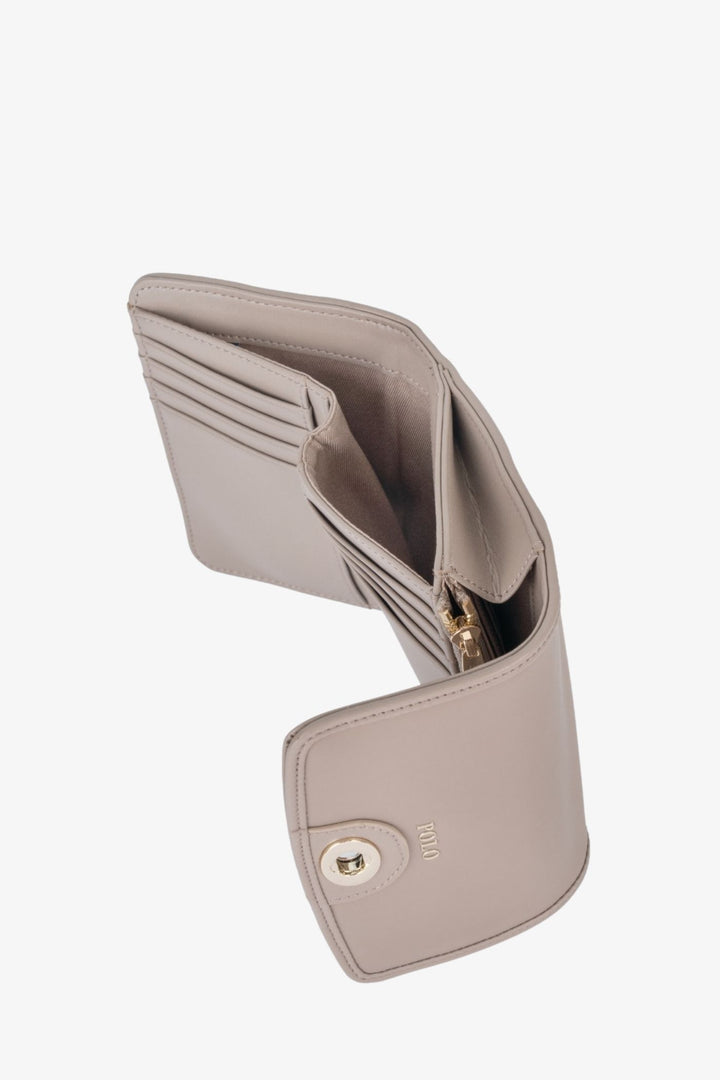 Luna Medium Trifold Purse - Mushroom