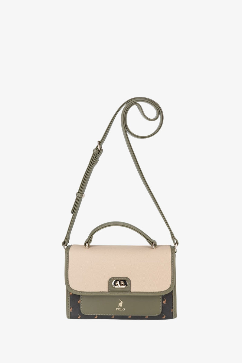 Palma Flapover Sling Bag - Olive