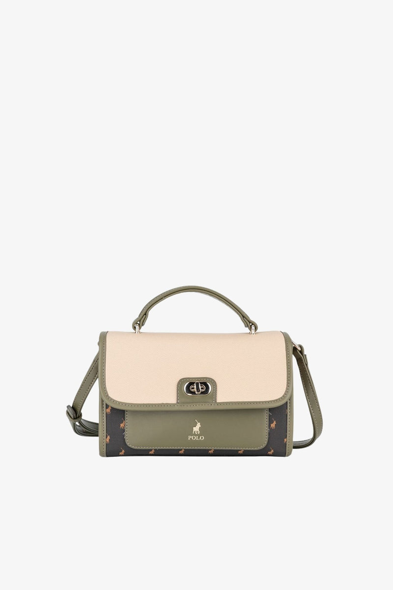 Palma Flapover Sling Bag - Olive