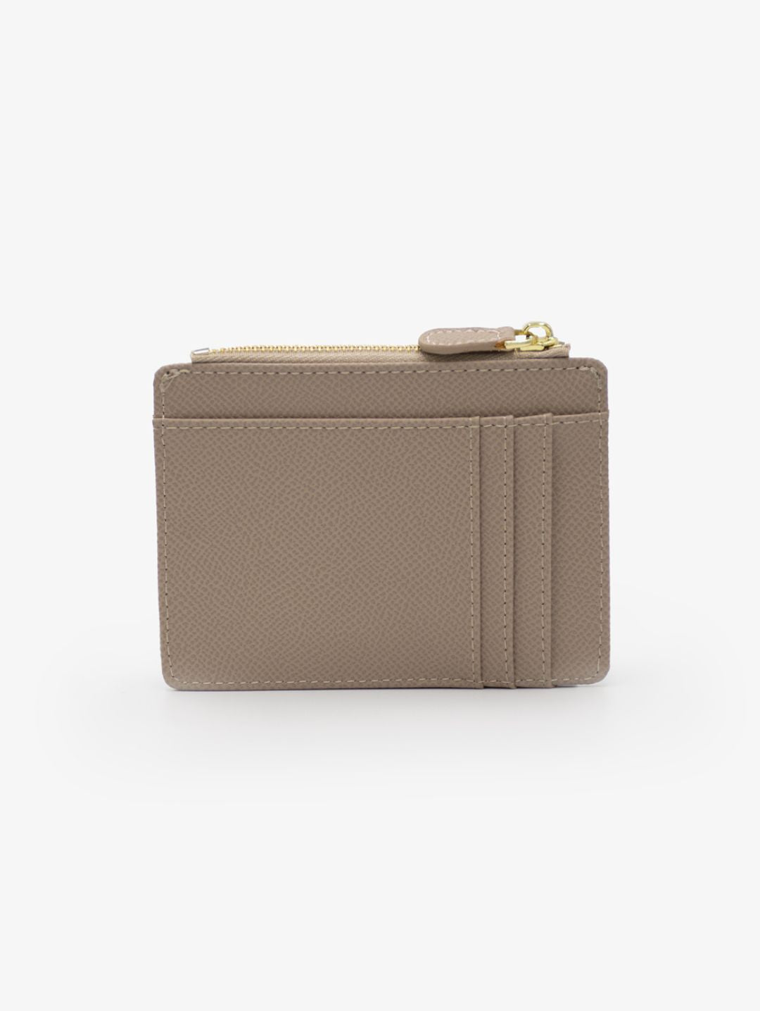 The Jessica-Suede Card Holder - Beige