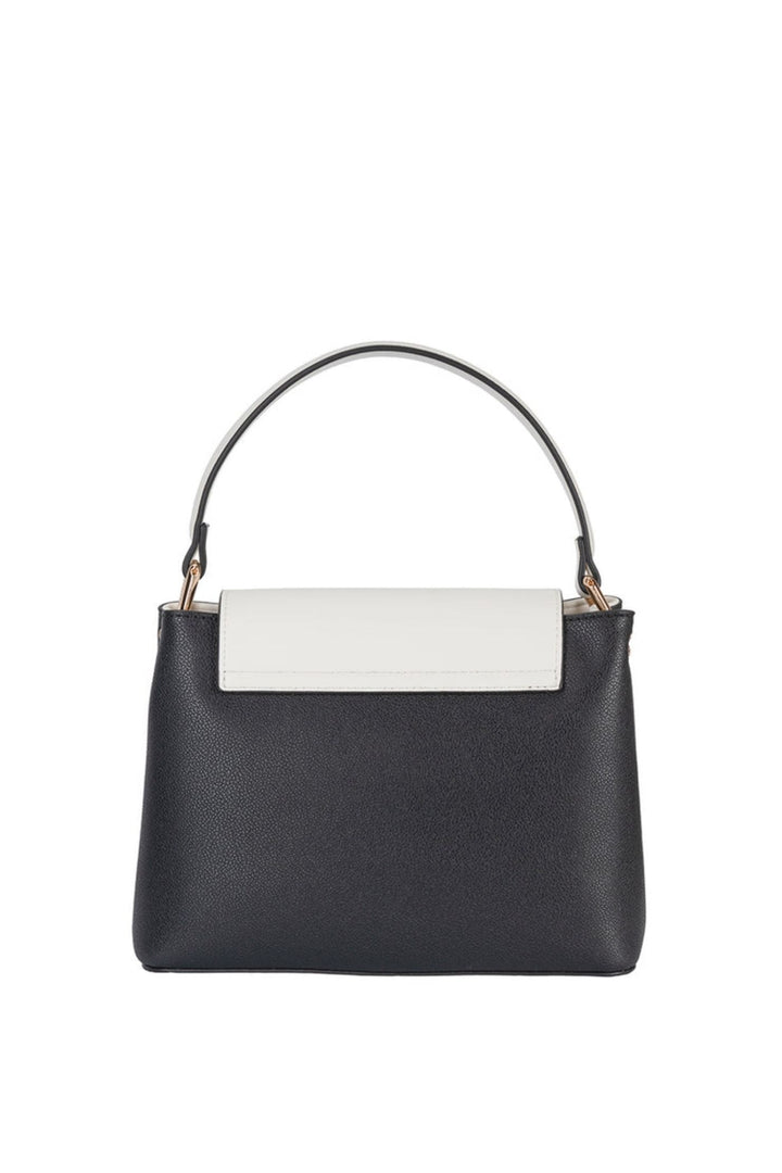 Amelia Flapover Sling Bag - Black/White