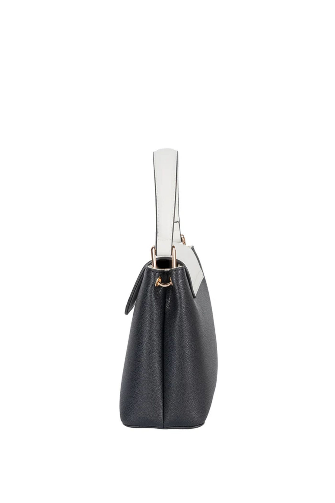 Amelia Flapover Sling Bag - Black/White