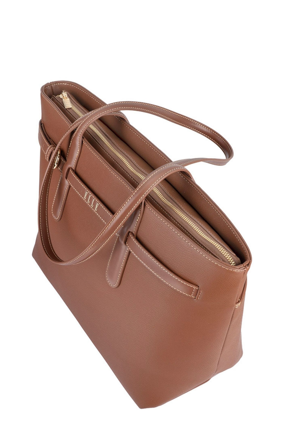 Belt Buckle Tote Bag - Brown