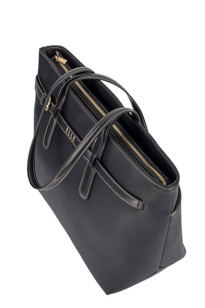 Belt Buckle Tote Bag - Black