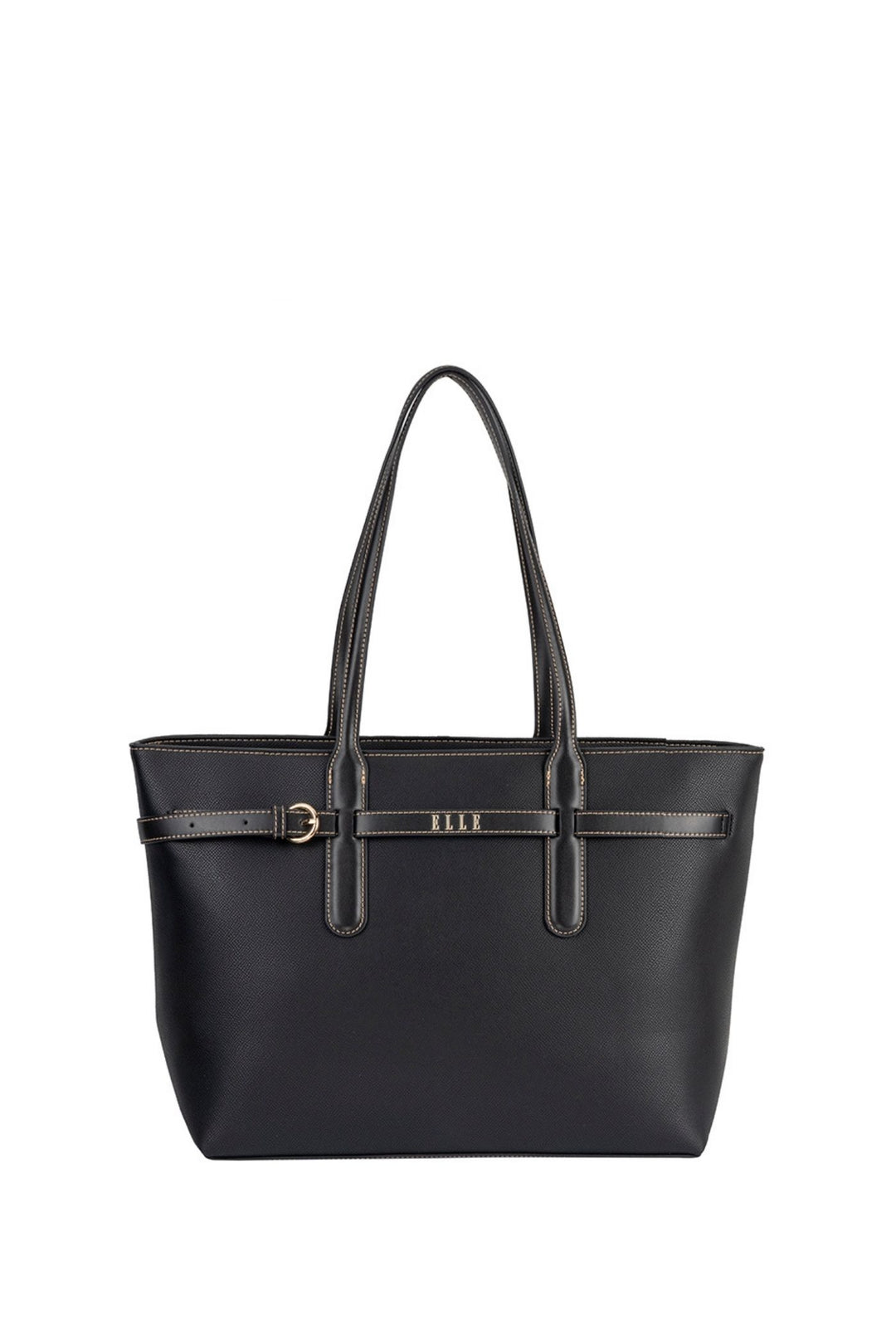 Belt Buckle Tote Bag - Black