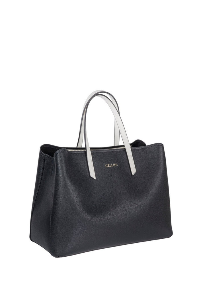 Amelia Shopper Bag - Black/White