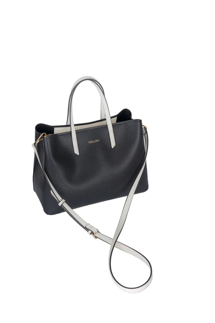 Amelia Shopper Bag - Black/White