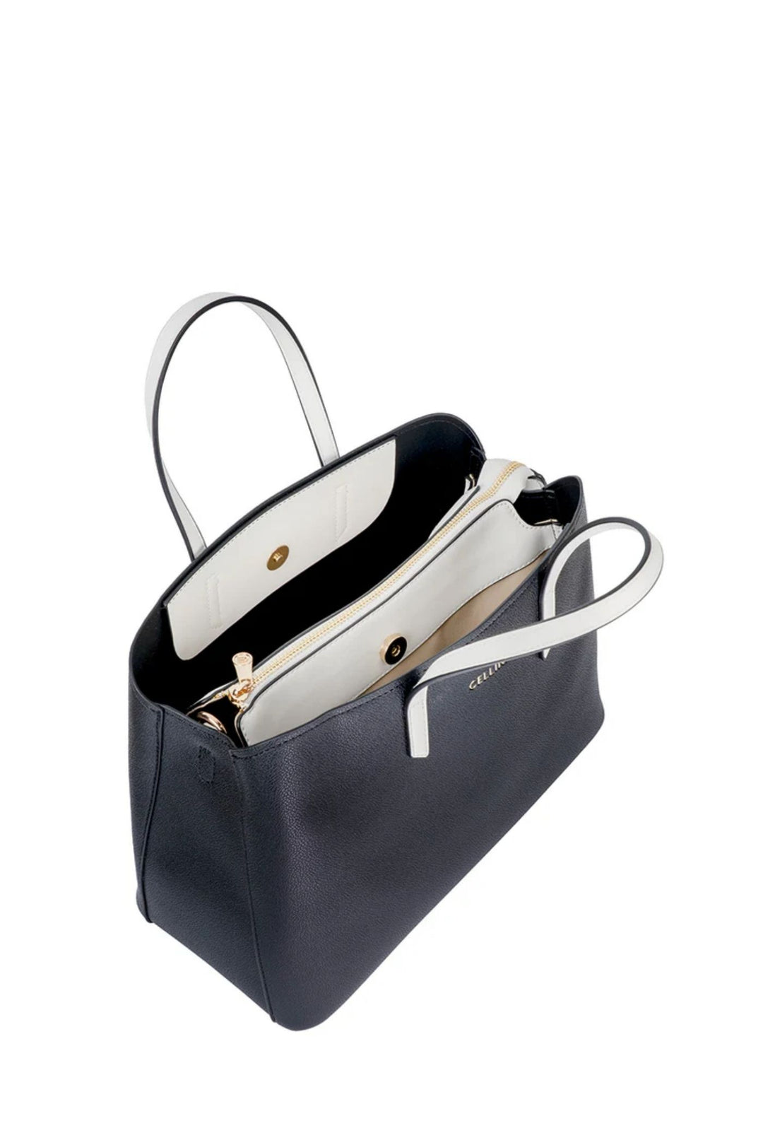Amelia Shopper Bag - Black/White