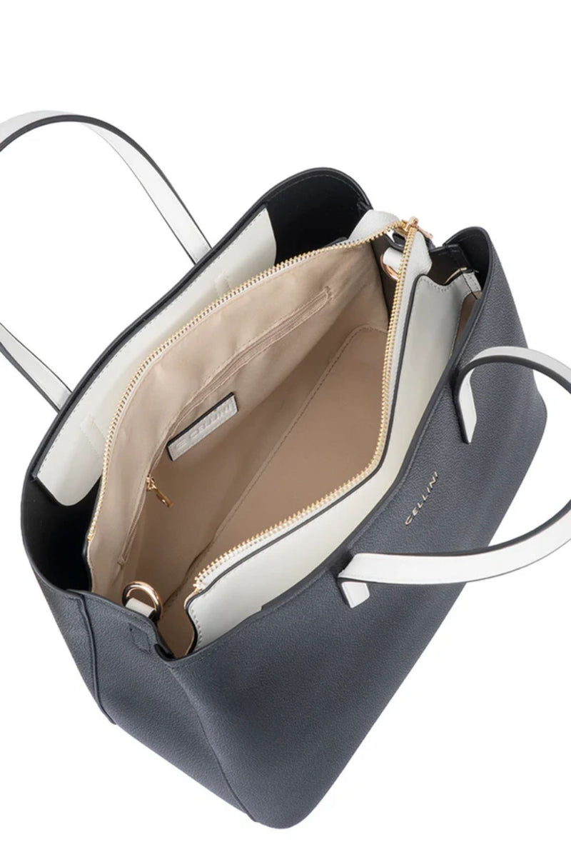 Amelia Shopper Bag - Black/White