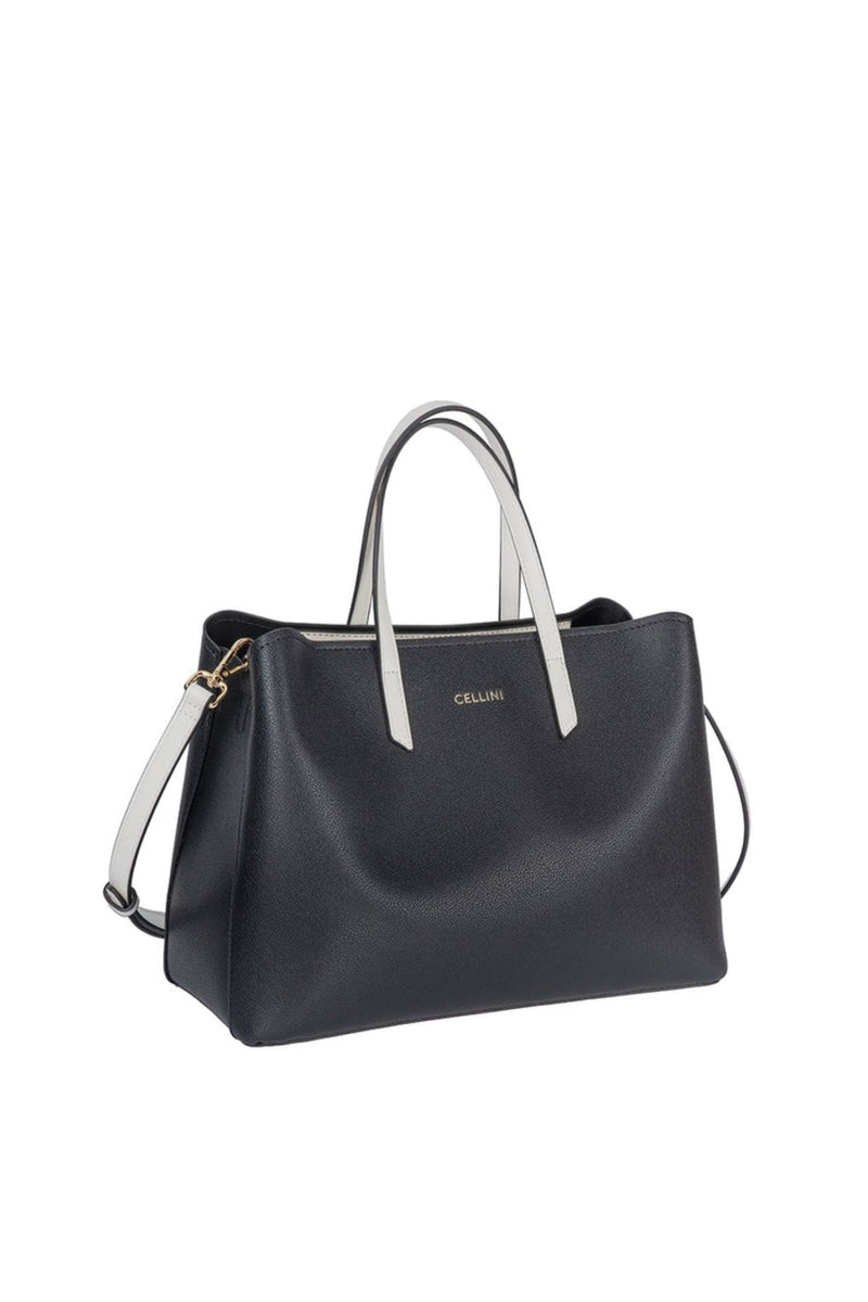 Amelia Shopper Bag - Black/White