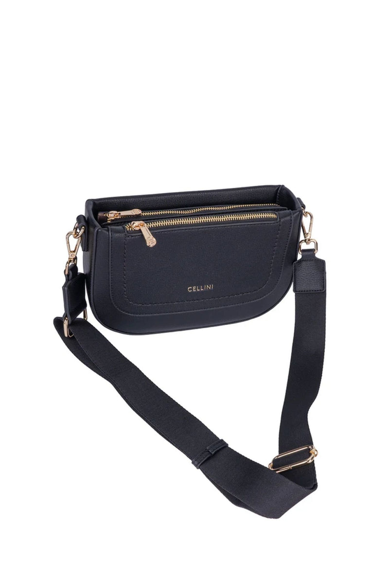 Ivy Crossbody Sling Bag - Black