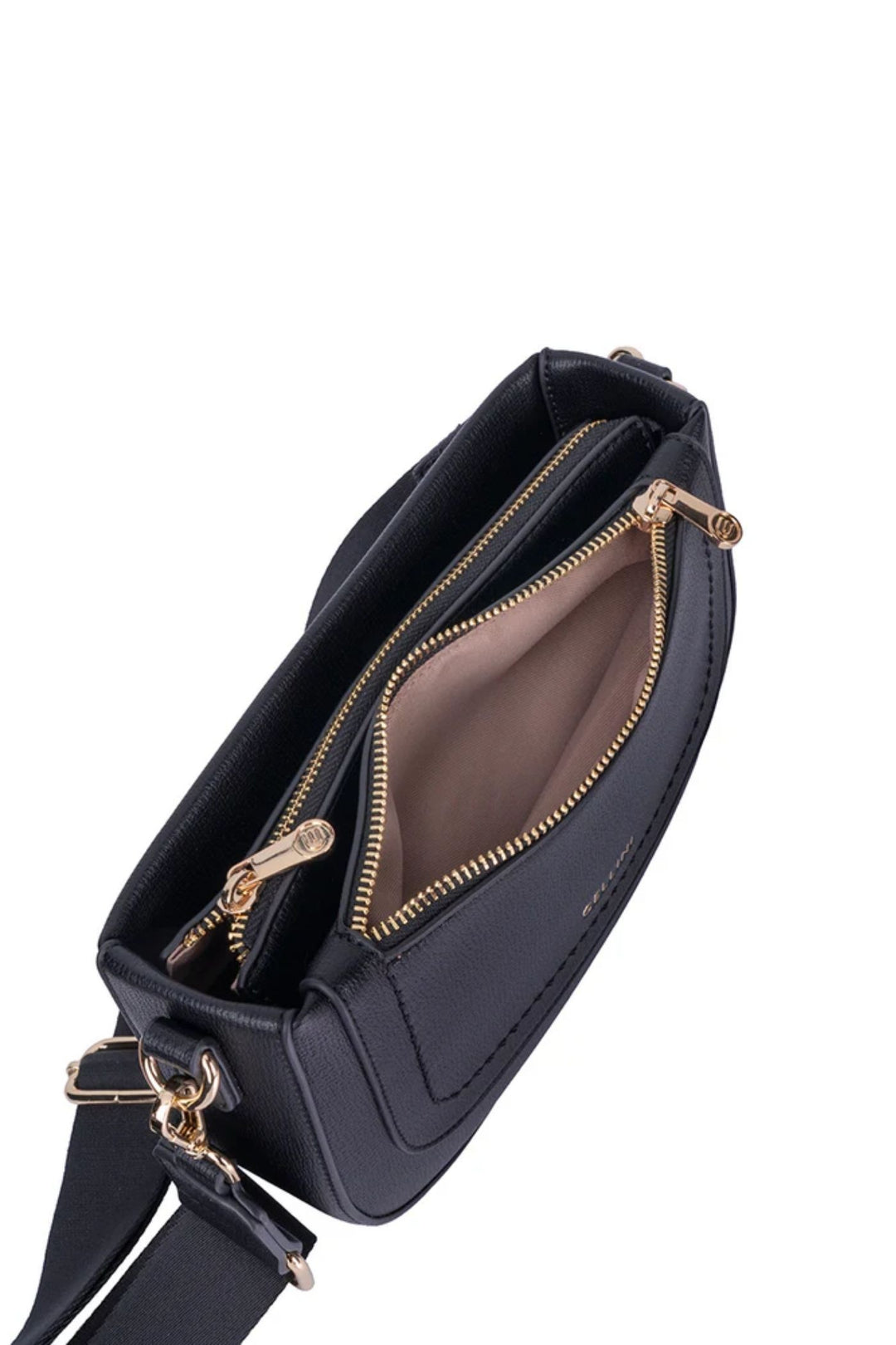 Ivy Crossbody Sling Bag - Black