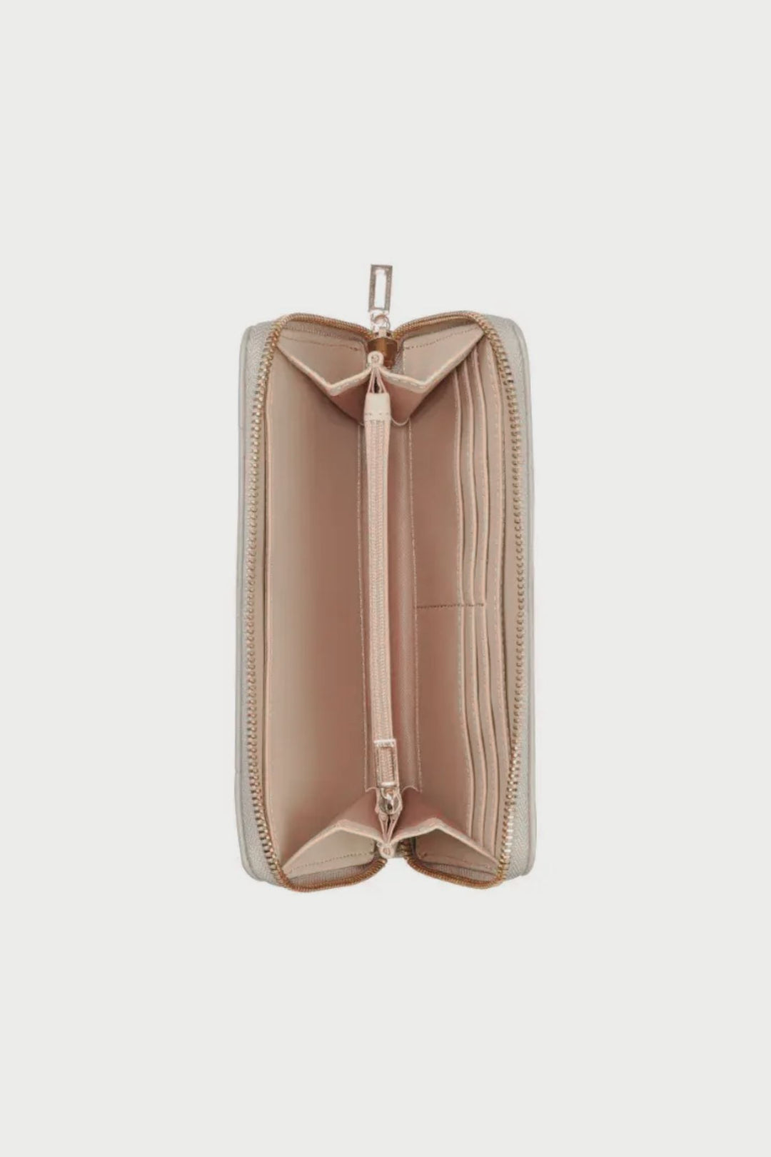 Celestia Medium Zip Around Purse - Stone