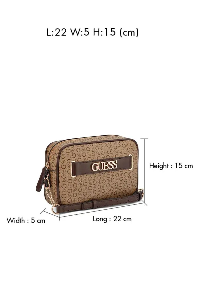 Danica Mini Crossbody Top Zip Bag - Dark Brown