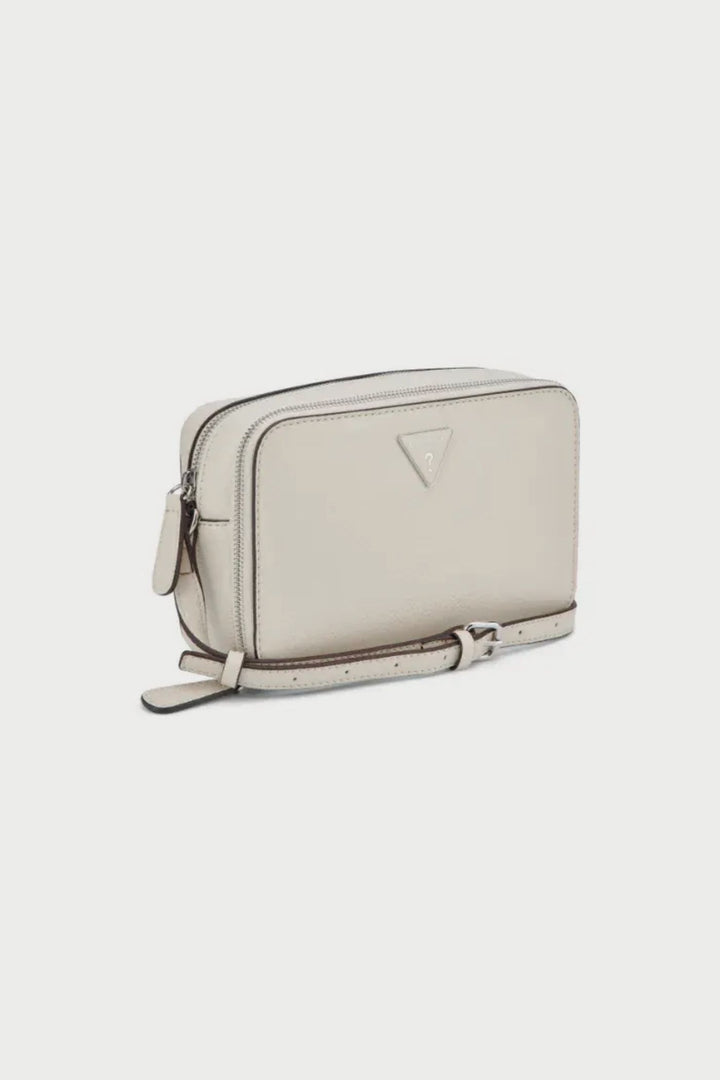 Lisa Mini Double Zip Crossbody Bag - Stone