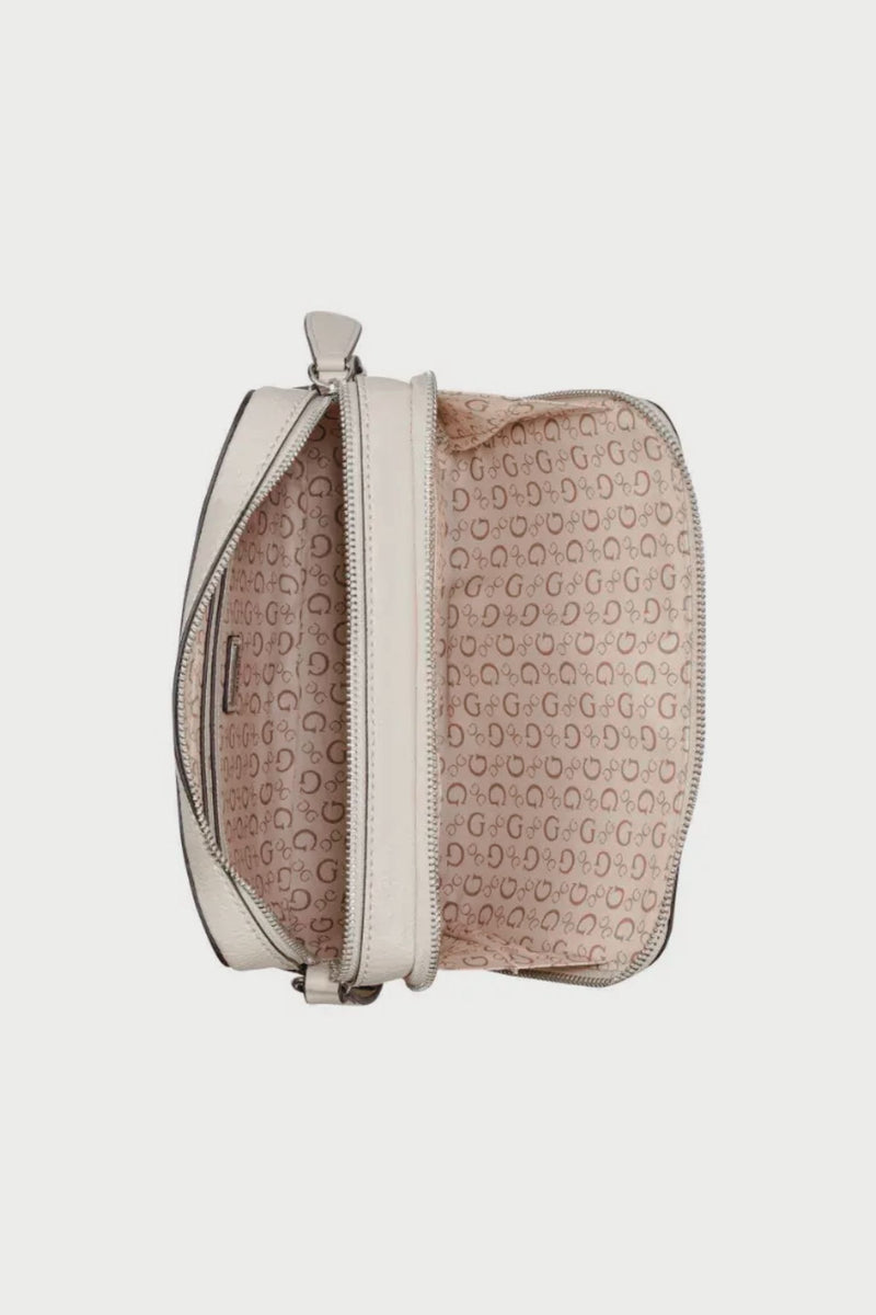 Lisa Mini Double Zip Crossbody Bag - Stone