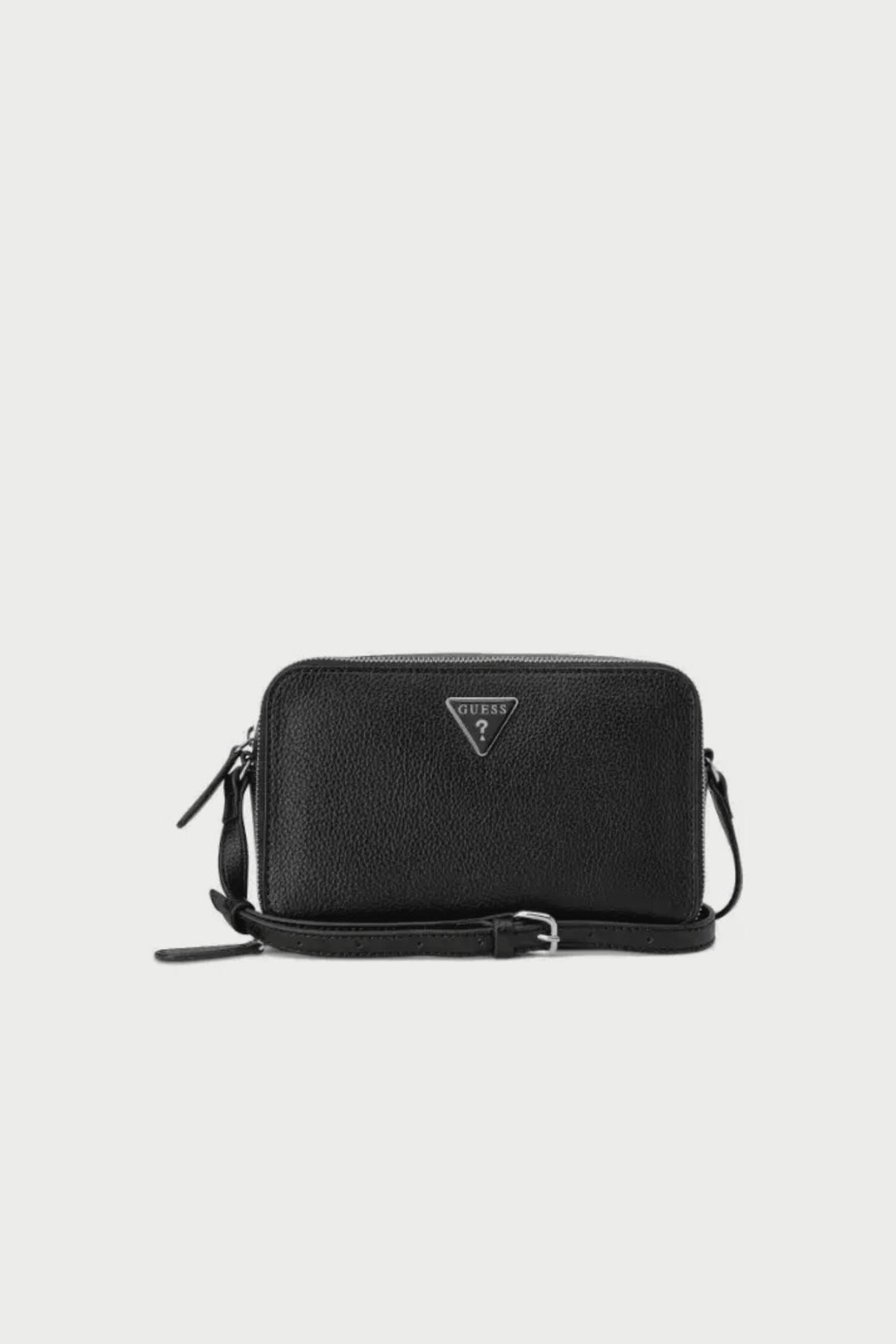 Lisa Mini Double Zip Crossbody Bag - Black