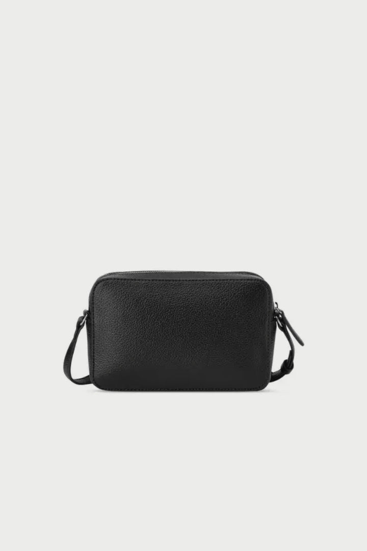 Lisa Mini Double Zip Crossbody Bag - Black