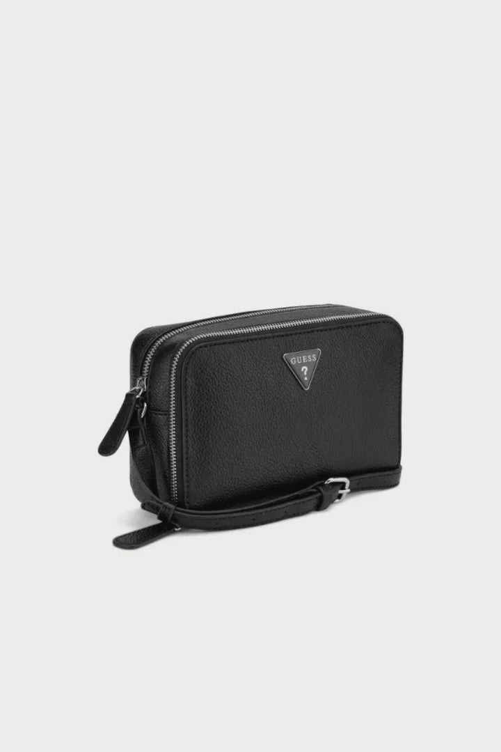 Lisa Mini Double Zip Crossbody Bag - Black
