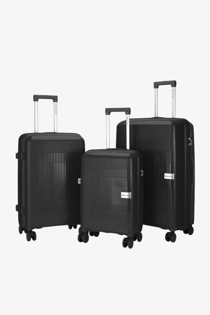 3 Piece Luggage Set - Black