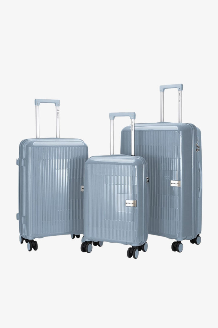3 Piece Luggage Set - Light Blue
