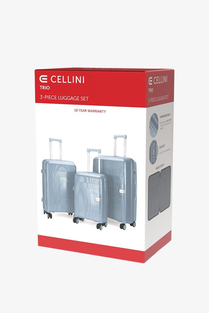 3 Piece Luggage Set - Light Blue