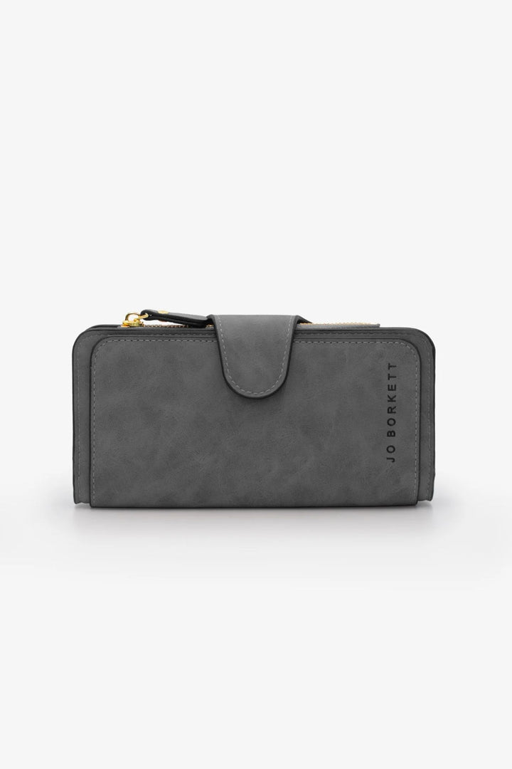 Large Bi Fold Wallet - Charcoal