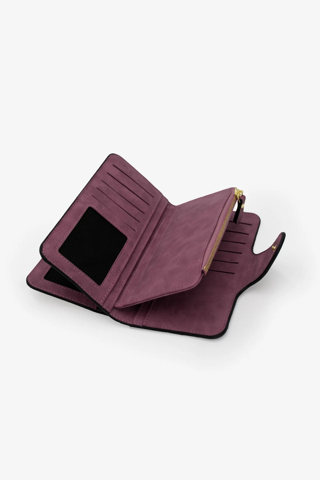 Large Bi Fold Wallet - Plum