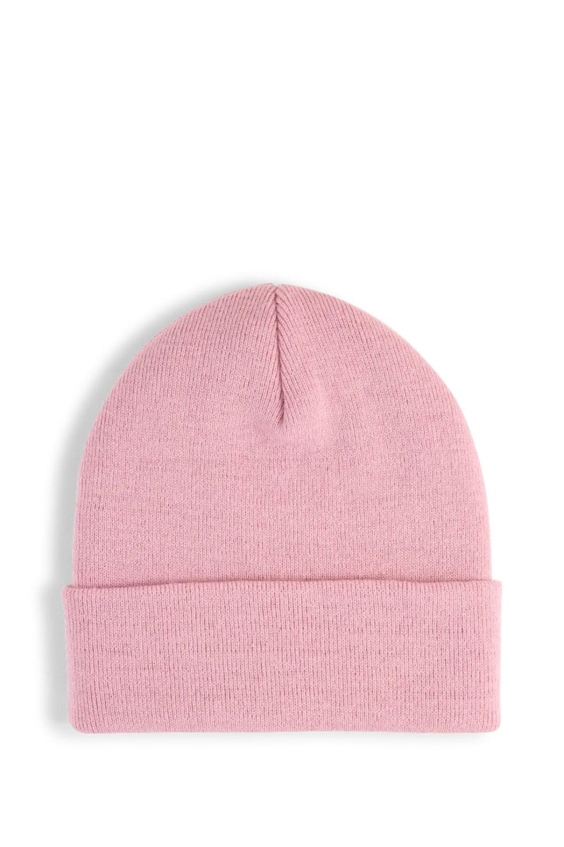 Metal Cat Poised High Crown Beanie - Light Pink