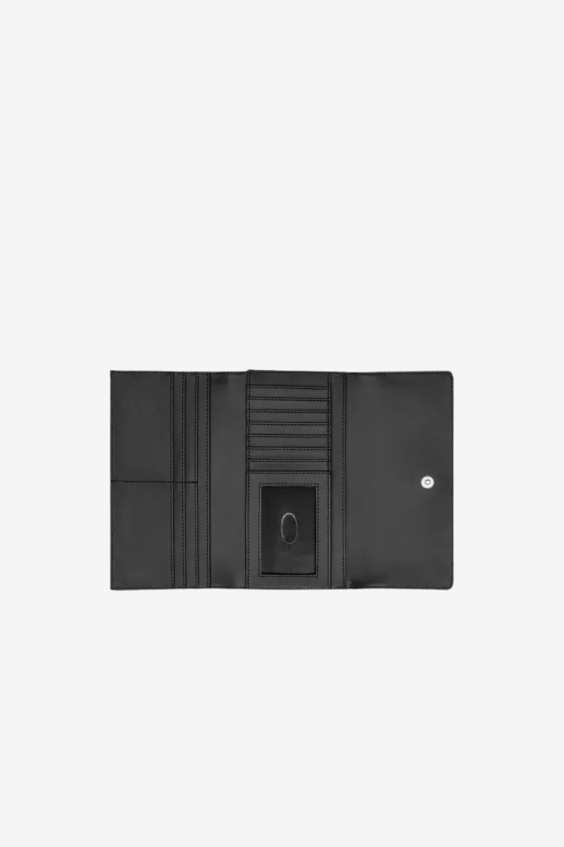 Aria Flap Clutch Purse - Black