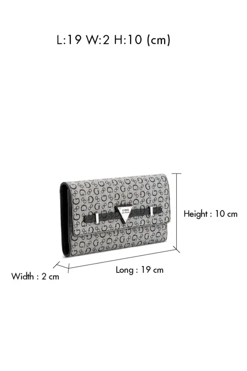 Aria Flap Clutch Purse - Black