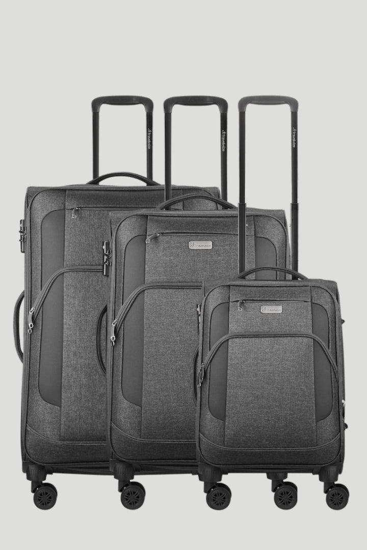Aurora 4-Wheel Spinner Suitcase - Grey Melange