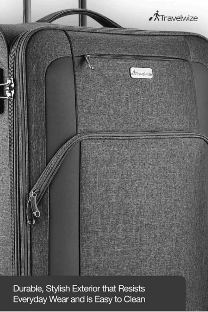 Aurora 4-Wheel Spinner Suitcase - Grey Melange