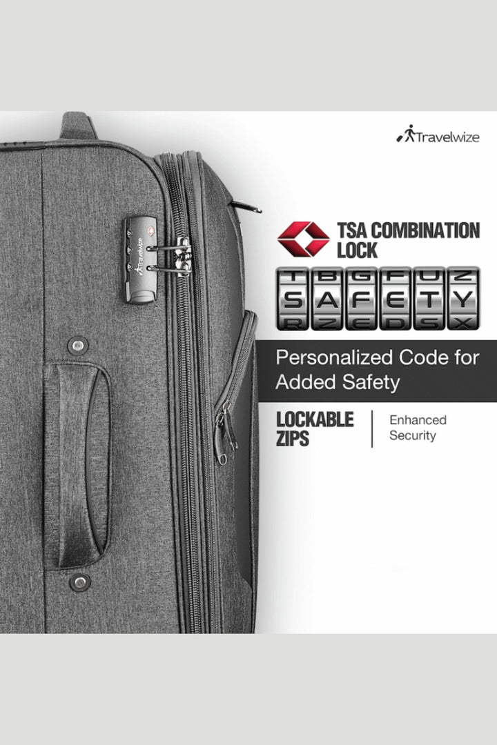 Aurora 4-Wheel Spinner Suitcase - Grey Melange